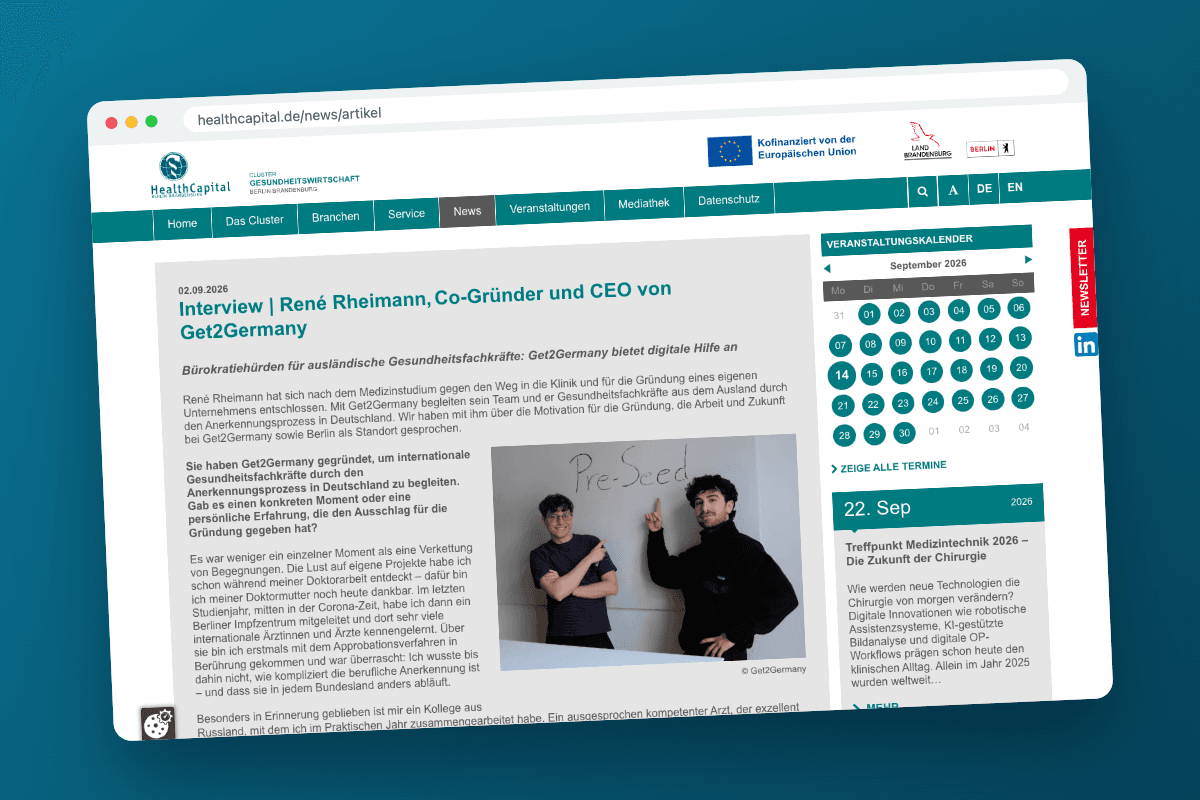 HealthCapital-Interview mit Dr. René Rheimann