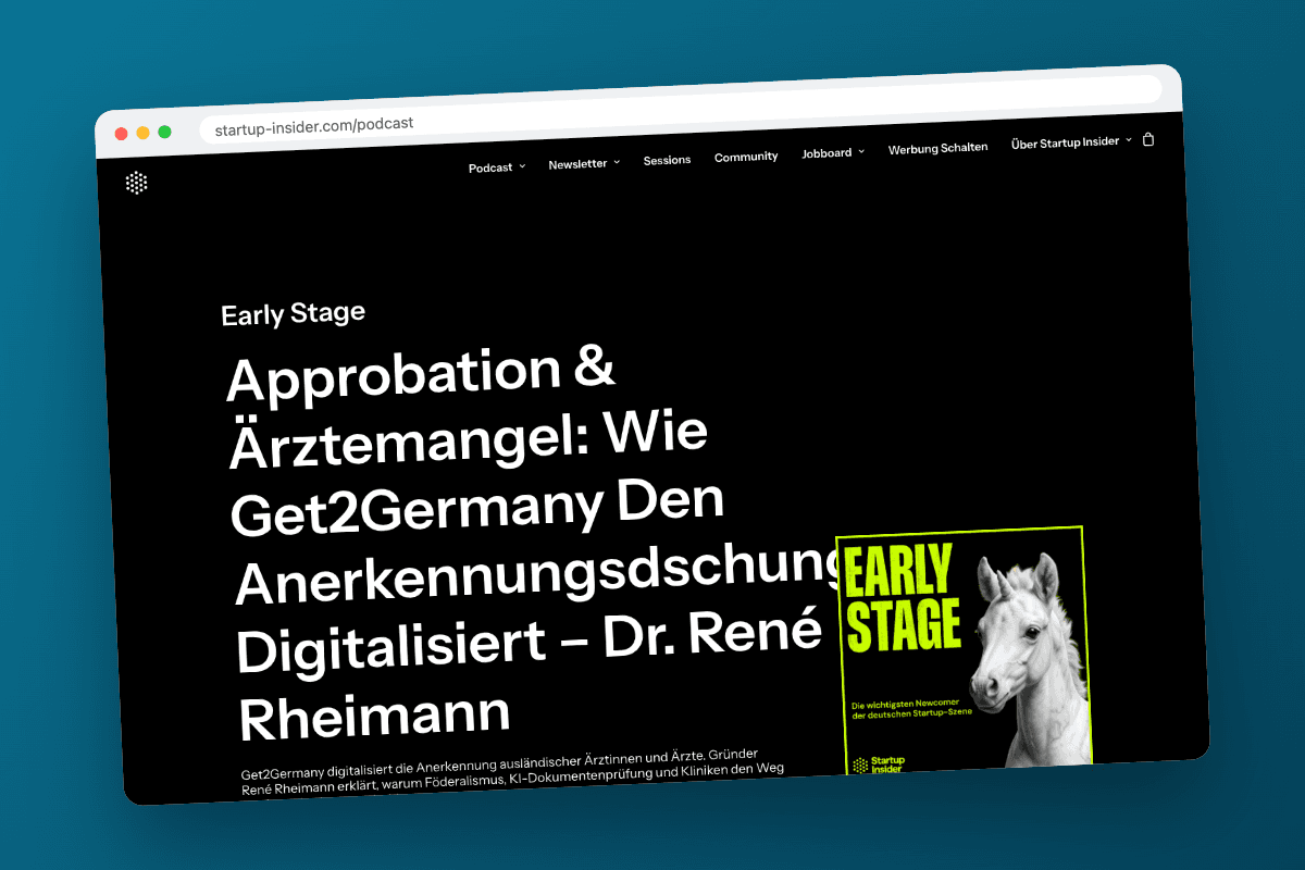 Get2Germany im Startup Insider Podcast